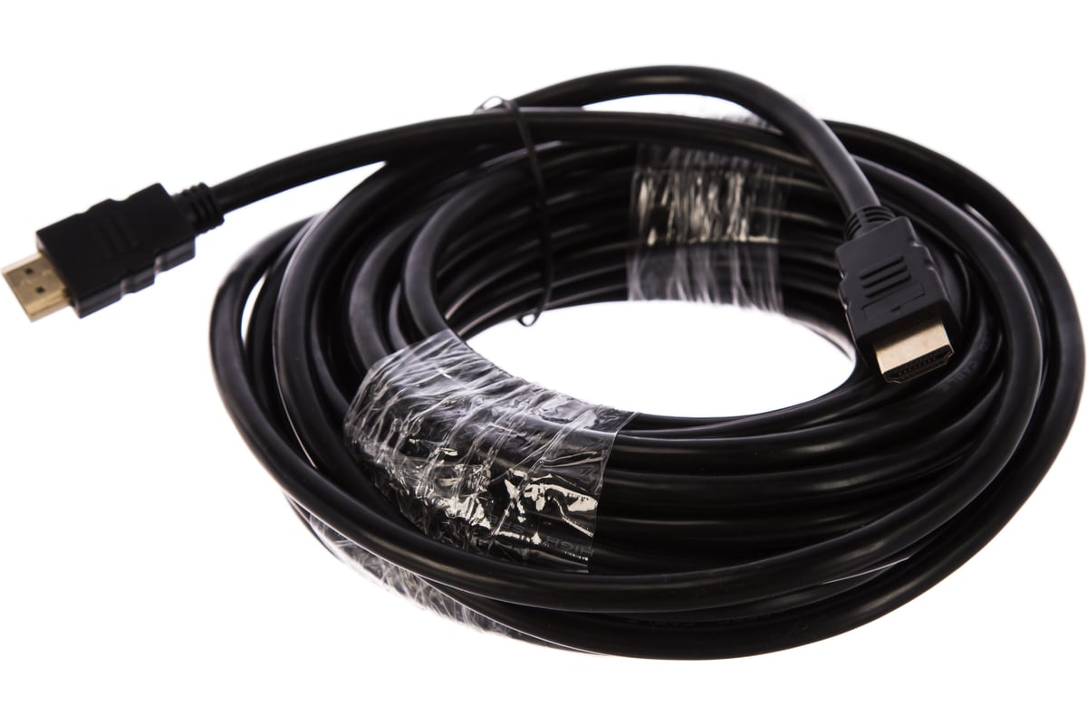 Кабель HDMI-HDMI ver:2.0, 10m, зол.конт., экран., черный, Gembird CC-HDMI4-10M