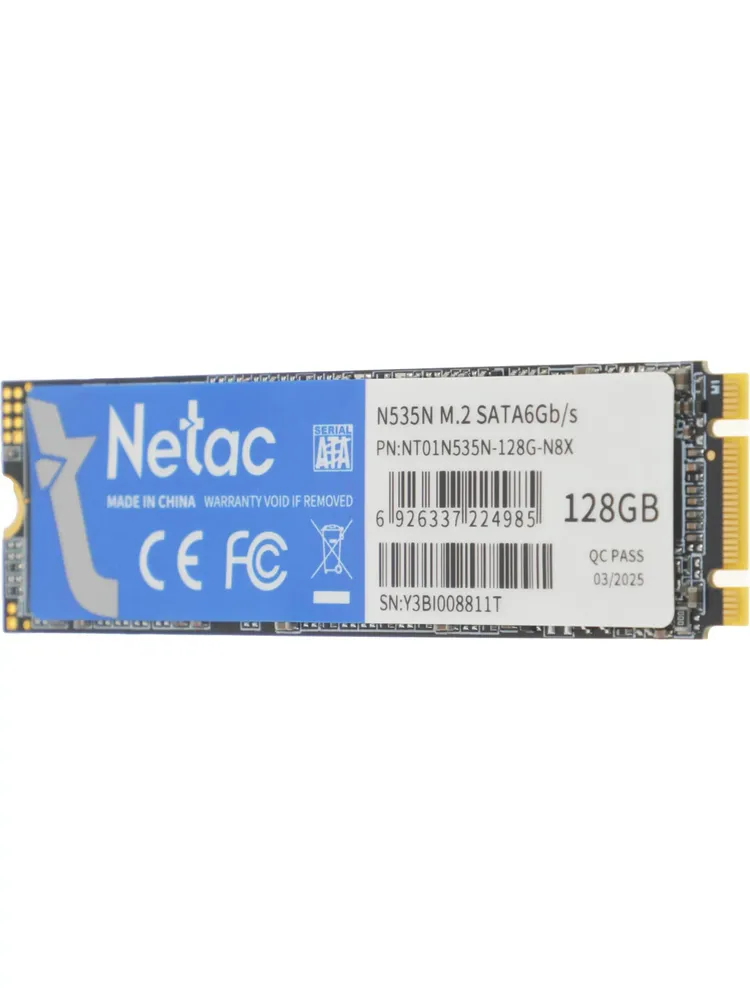 SSD M.2 Netac 128 GB NT01N535N-128G-N8X