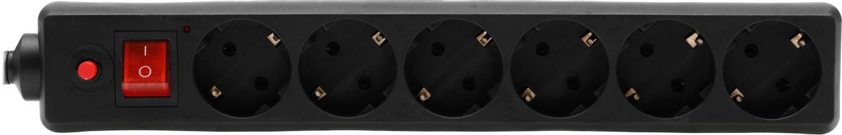 Сетевой фильтр Buro 600SH-16-5-B 5м (6 розеток) черный (коробка) 