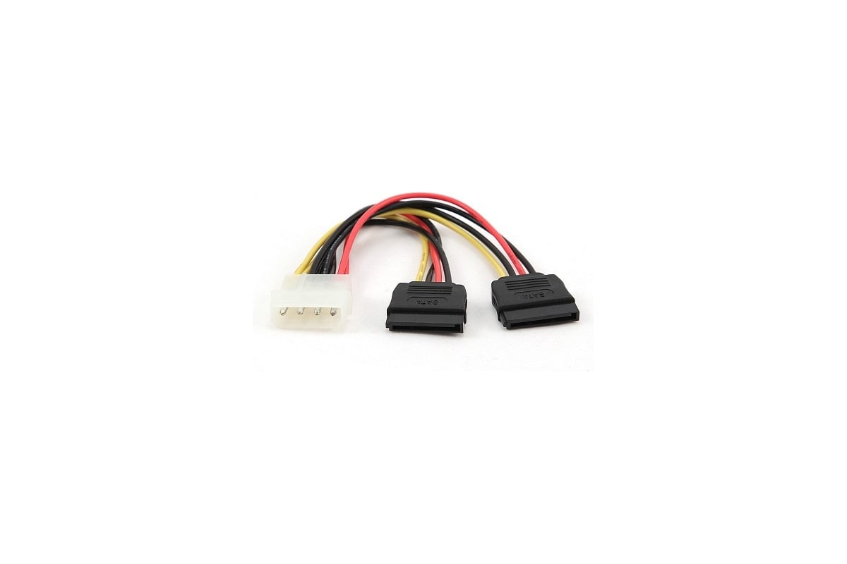 Кабель SATA  30см molex  CC-SATA-PSY-0/3m  Cablexpert