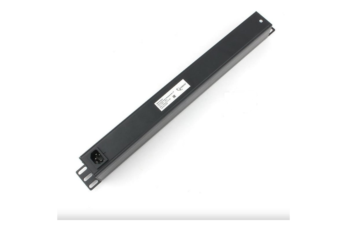 Аксессуар Gembird Блок 8 евророзеток с защитой для 19". C14. MAX-19. 16A. 1U. MAX19-EH8-0