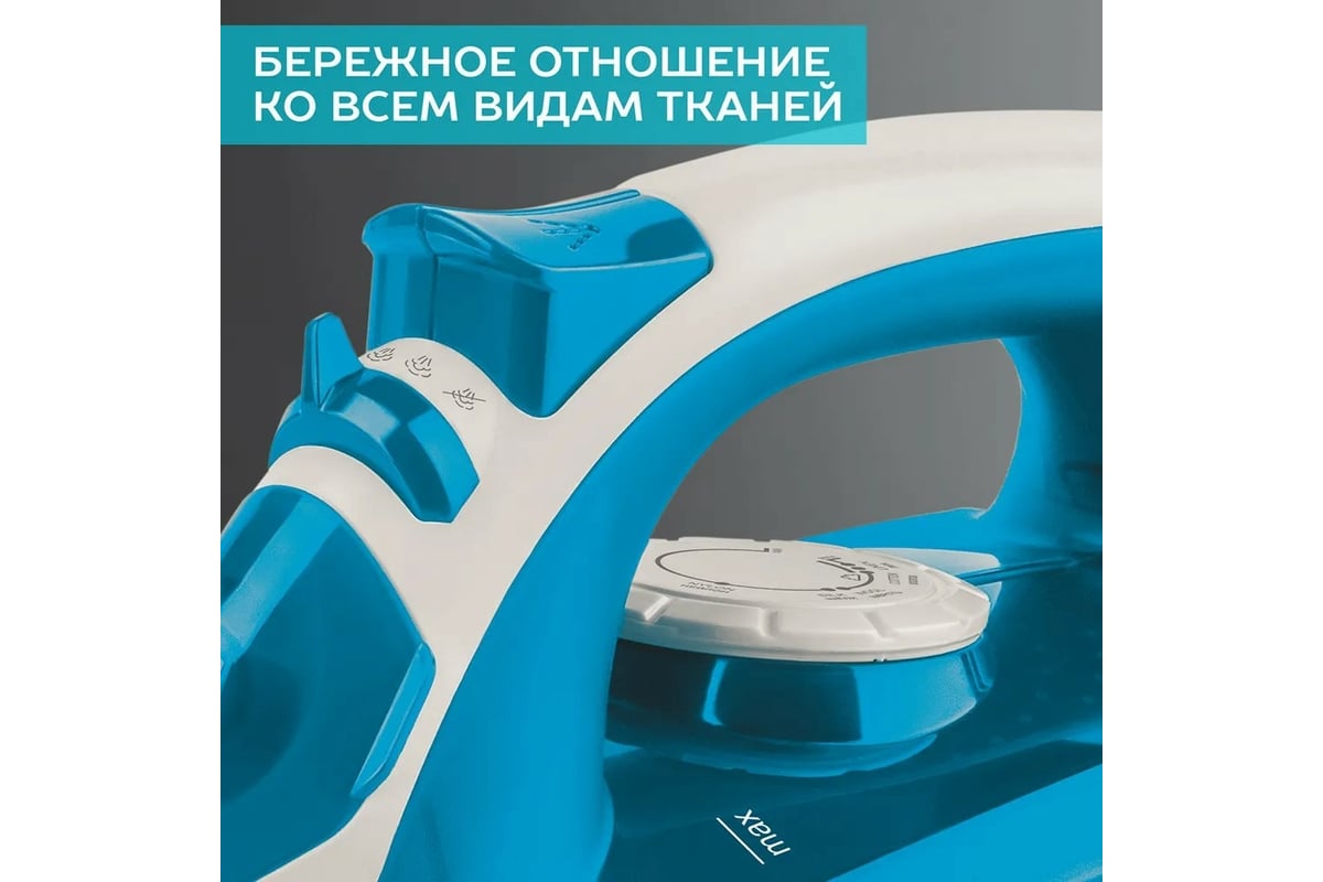 Утюг Scarlett SC-SI30P17, голубой/белый