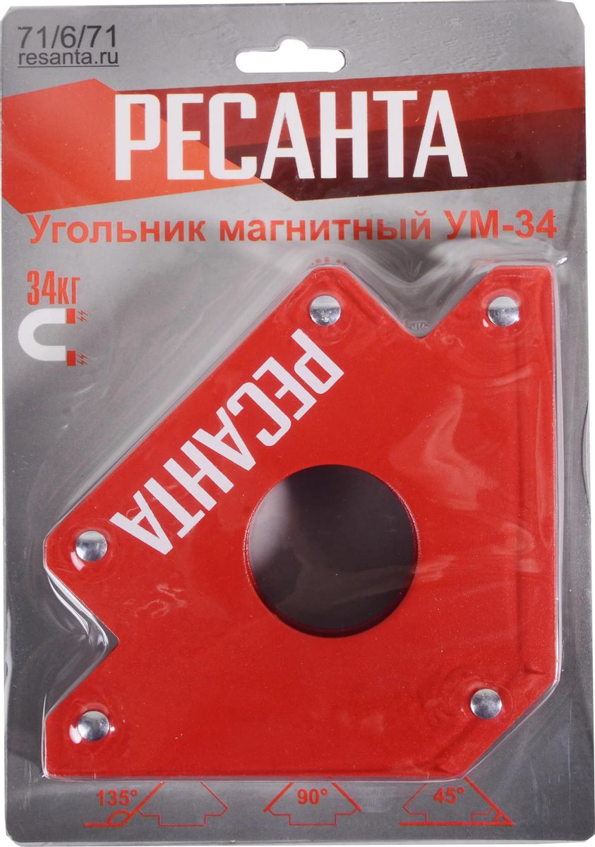 Угольник магнитный Ресанта УМ-34 <71/6/71>