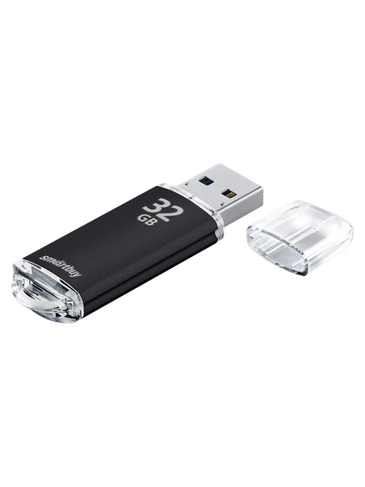 Память USB 2.0 32 ГБ Smartbuy V-Cut, черный <SB32GBVC-K>