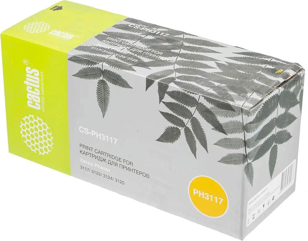 Принт-картридж Cactus CS-PH3117 (106R01159) Черный для Xerox Phaser 3117/3122/3124/3125 (3000стр.) (Китайская Народная Республика)