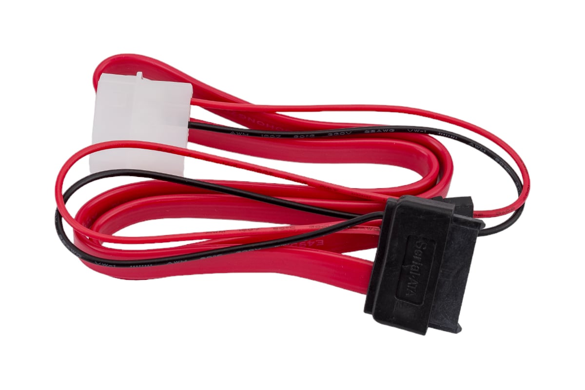 Кабель SATA  50см + miniSATA power cable 30см COMBO (molex+SATA/miniSATA, 6pin+7pin) CC-SATA-C3