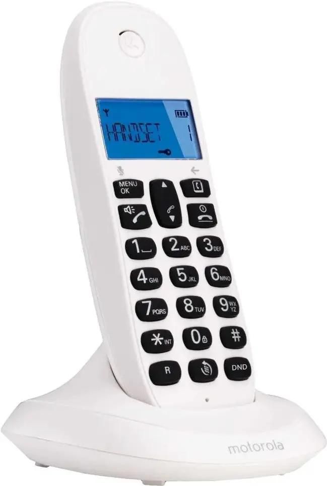Телефон Dect Motorola C1001СB+ белый АОН