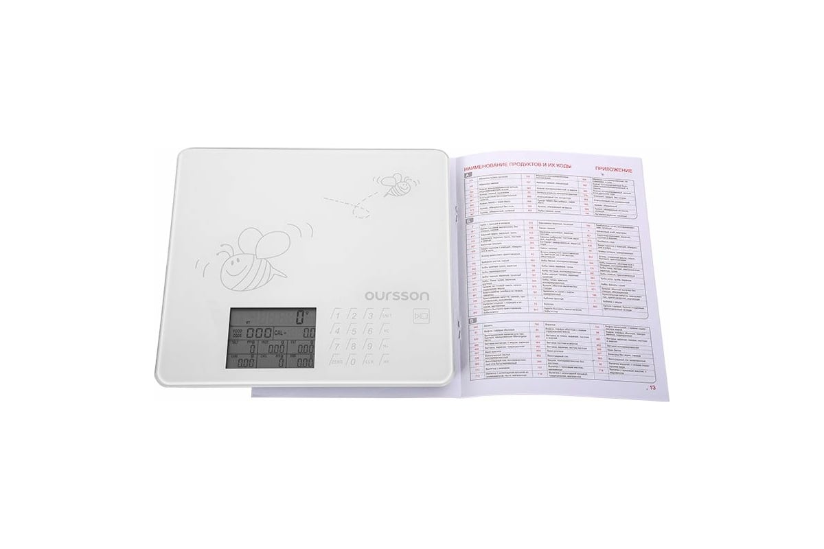 Кухонные весы Oursson KS0502GD/IV (Слоновая кость)