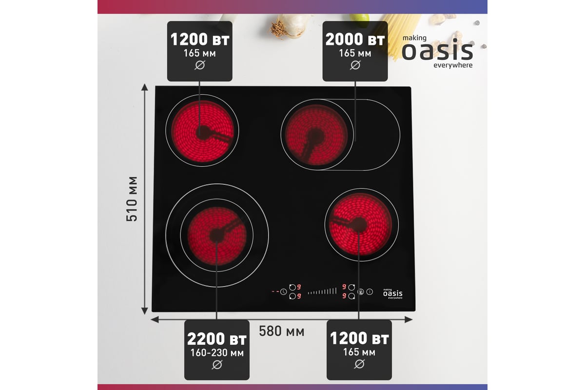 Электрическая варочная панель Oasis P-SBU