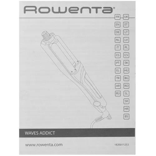 Щипцы ROWENTA CF4711F0 (чёрный/розовый)