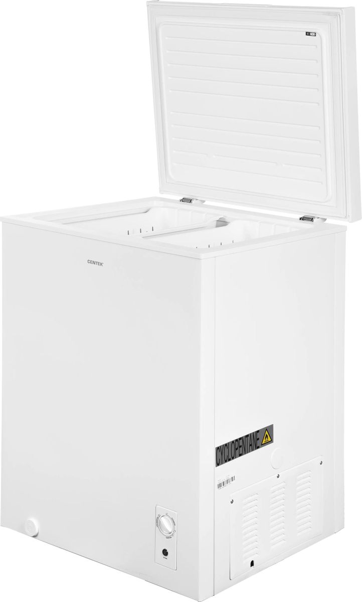 Морозильный ларь Centek CT-1786  <142л> 632x550x850мм, пластик. внутр. покр., 2В1, 1 пл. корзина, A+
