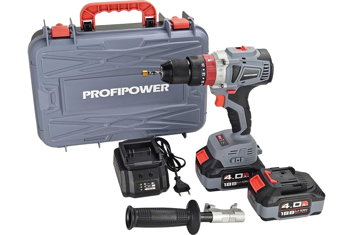 Аккумуляторная дрель-шуруповерт Profipower MKDHP-18V <E0087>