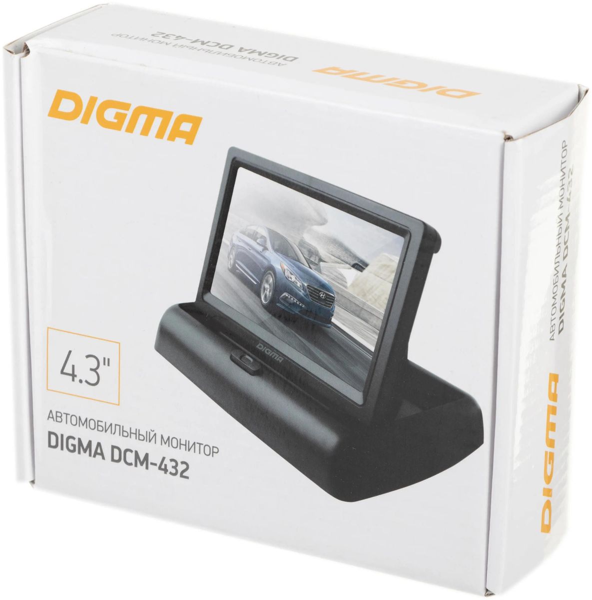 Автомобильный монитор Digma DCM-432 4.3" 16:9 480x272 2.5Вт