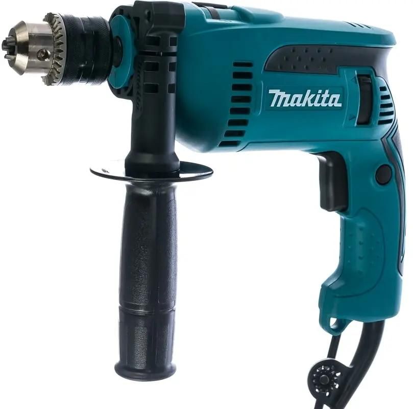 Ударная дрель Makita HP1640, 680 Вт синий/черный