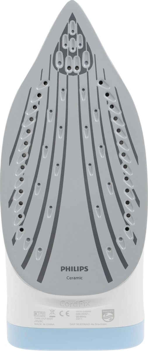 Утюг Philips DST3020/20, голубой, 2200 Вт, пар 35 г/мин, паровой удар 160 г/мин
