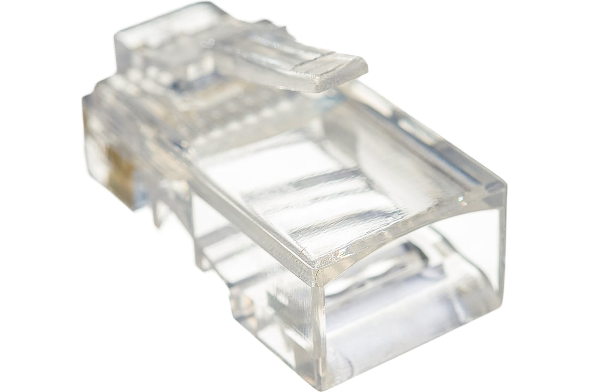 Коннектор RJ-45 Кат.5 (V) (8P8C) ExeGate под одножильный кабель (100шт)