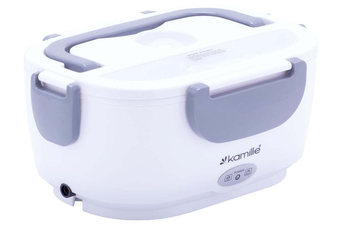 Ланч бокс электрический Kamille <2130A>, с подогревом от сетей 220V и 12V, 450мл, 650 мл