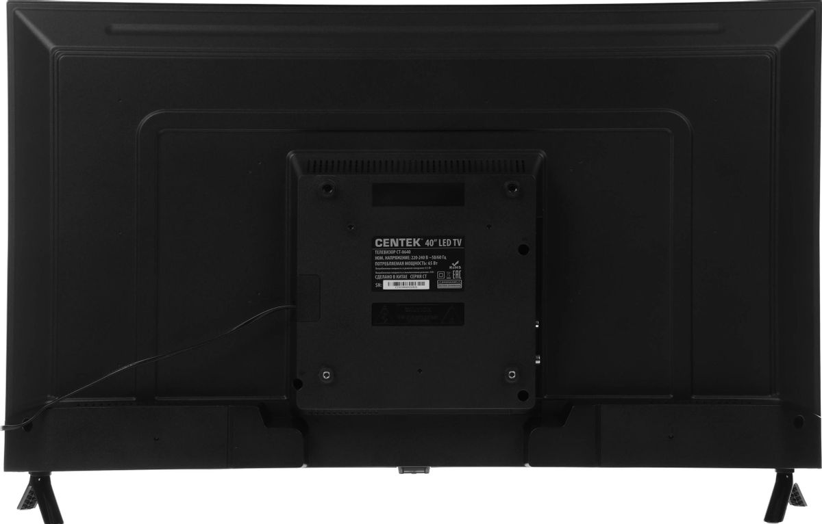 Телевизор 40" Centek CT-8640, черный
