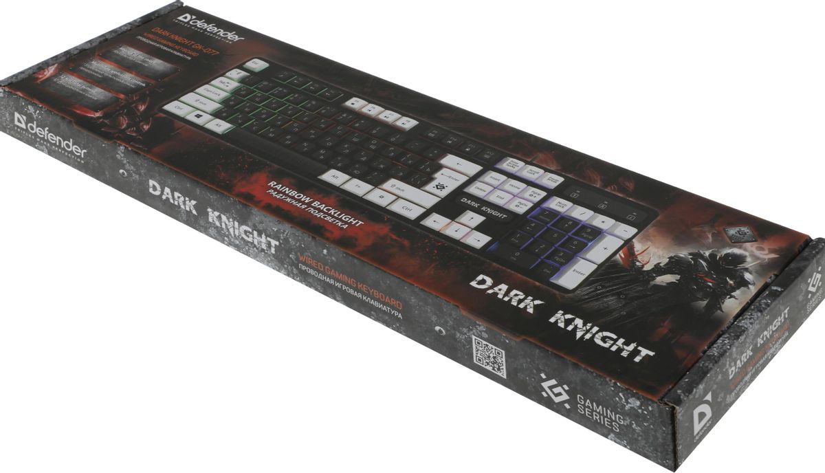 Клавиатура проводная Defender Dark Knight GK-077 <45077>