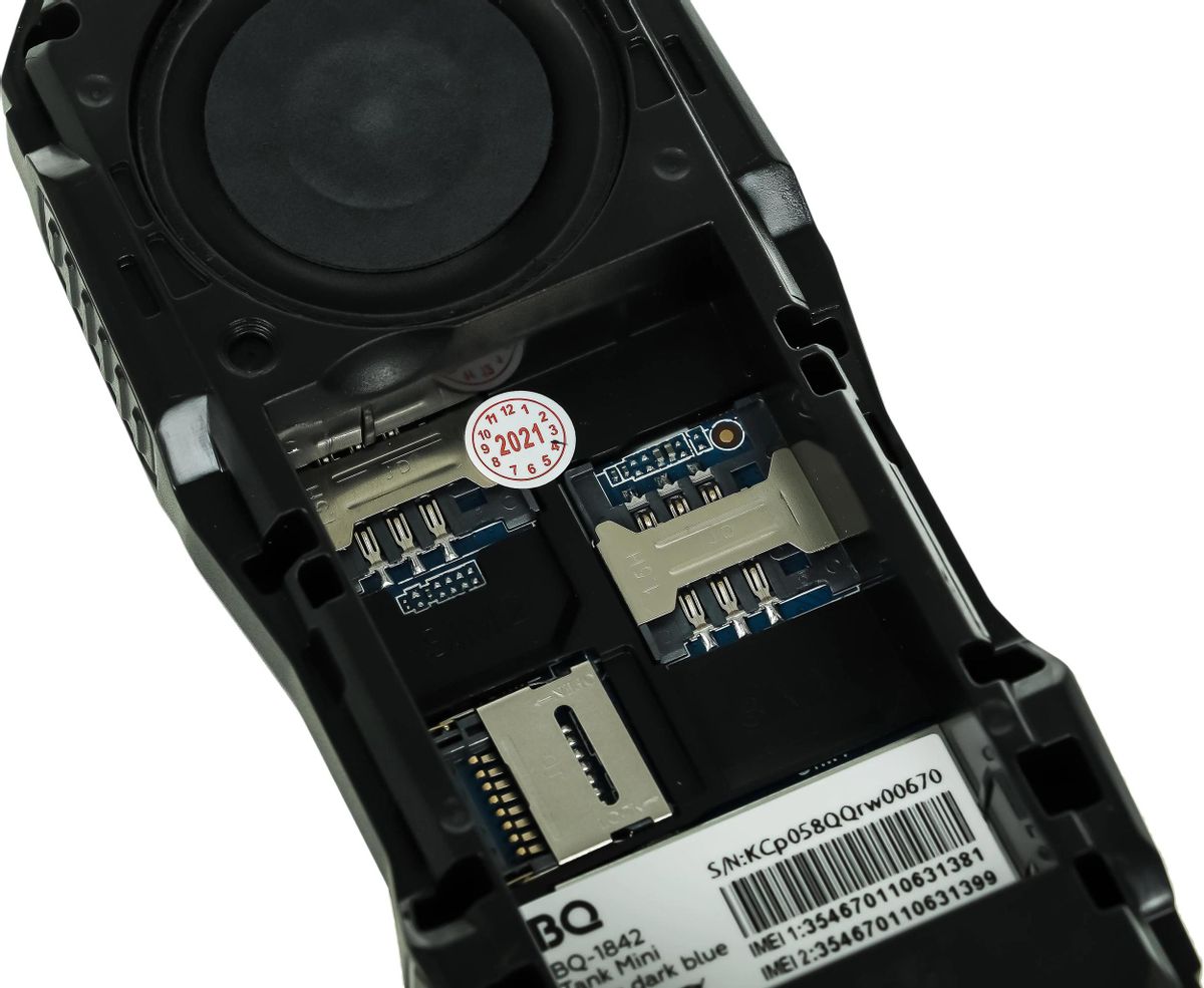Телефон BQ BQ-1842 Tank mini Dual SIM темно-синий
