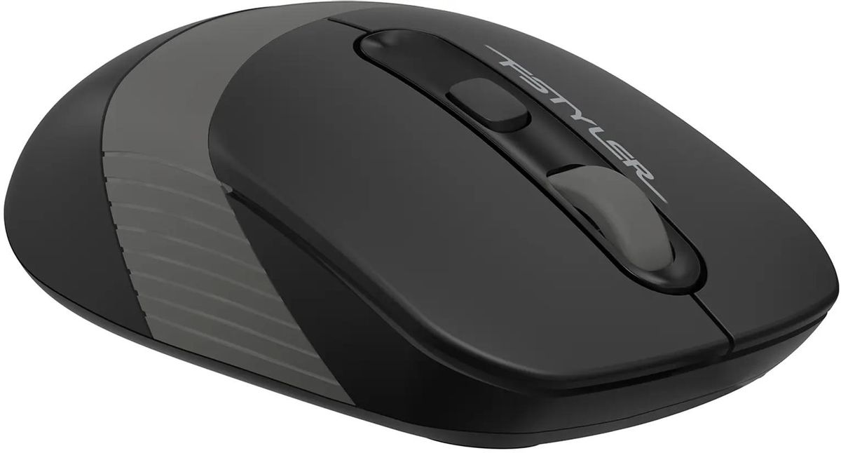 Мышь A4Tech Fstyler FG10 беспроводная, 2000dpi, USB, черно-серый