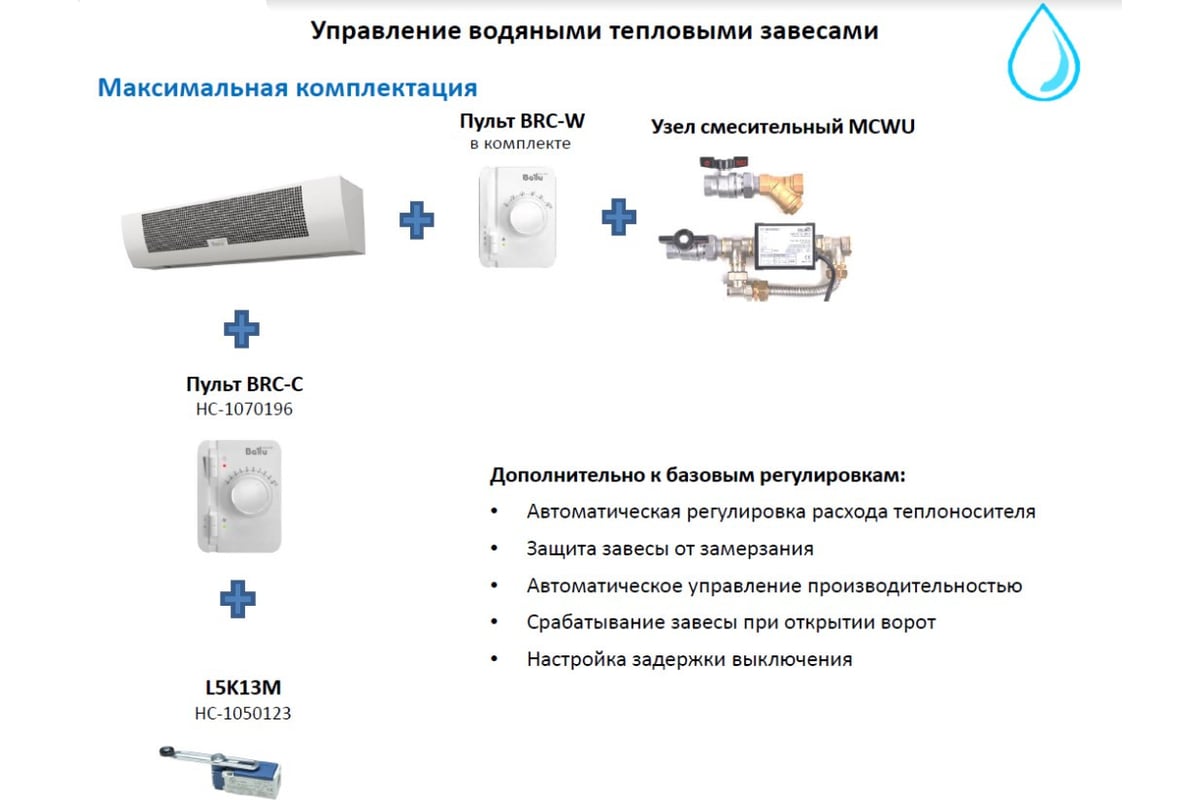 Контроллер Ballu BRC-W