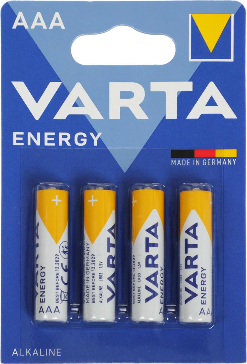 Батарейка VARTA ENERGY LR03 AAA (упаковка 4шт)