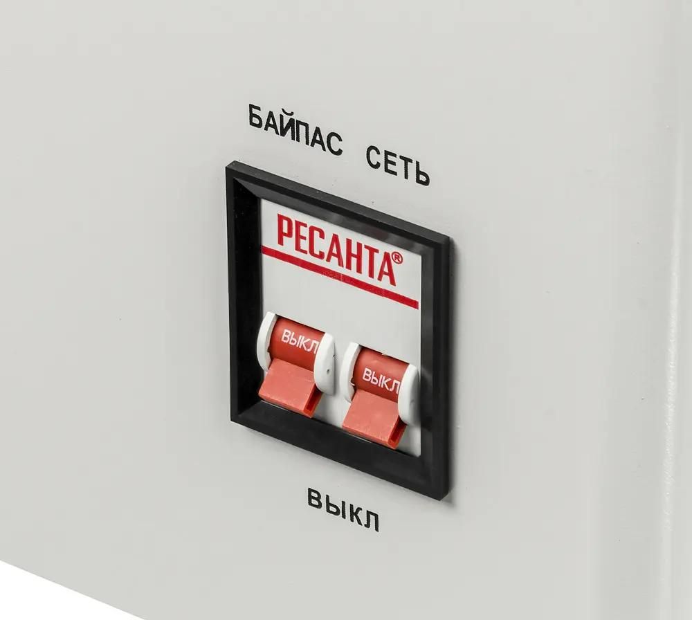 Стабилизатор напряжения однофазный Ресанта ACH-10000H/1-Ц LUX <63/6/18>