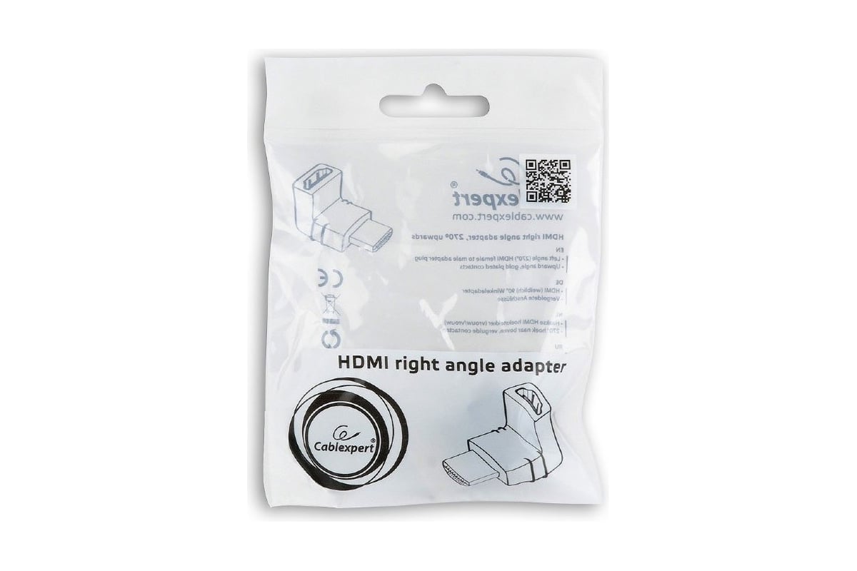 Переходник/адаптер Cablexpert HDMI-HDMI A-HDMI270-FML, черный