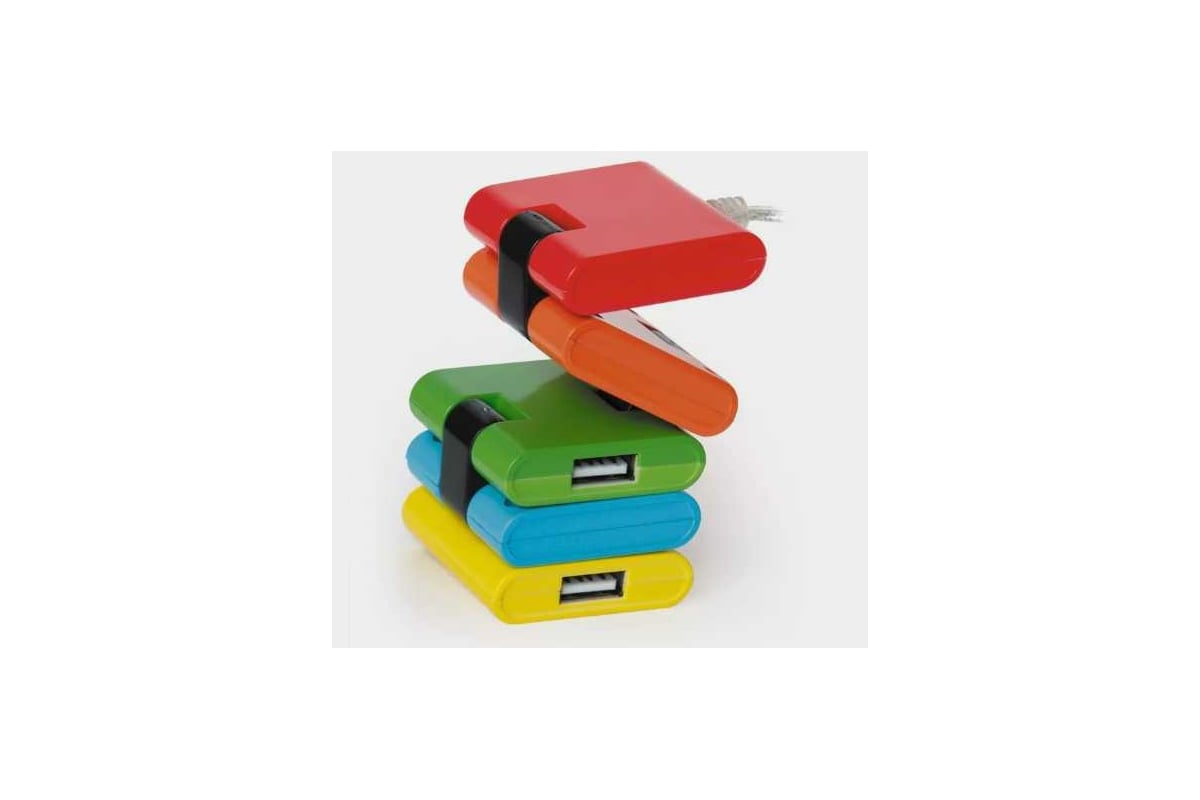 Разветвитель USB 2.0 Konoos UK-06  конструктор 4-порта USB2.0