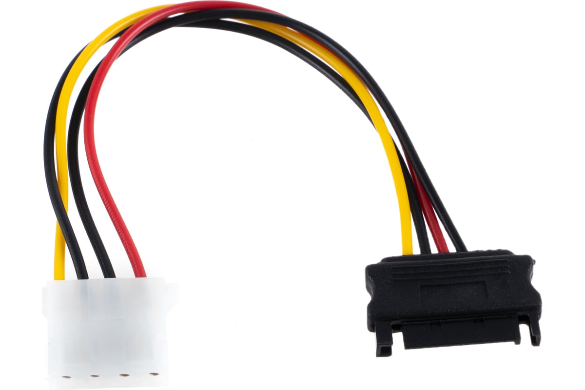 Кабель SATA  15см 15pin/molex 4pin CC-SATA-PS-M Cablexpert