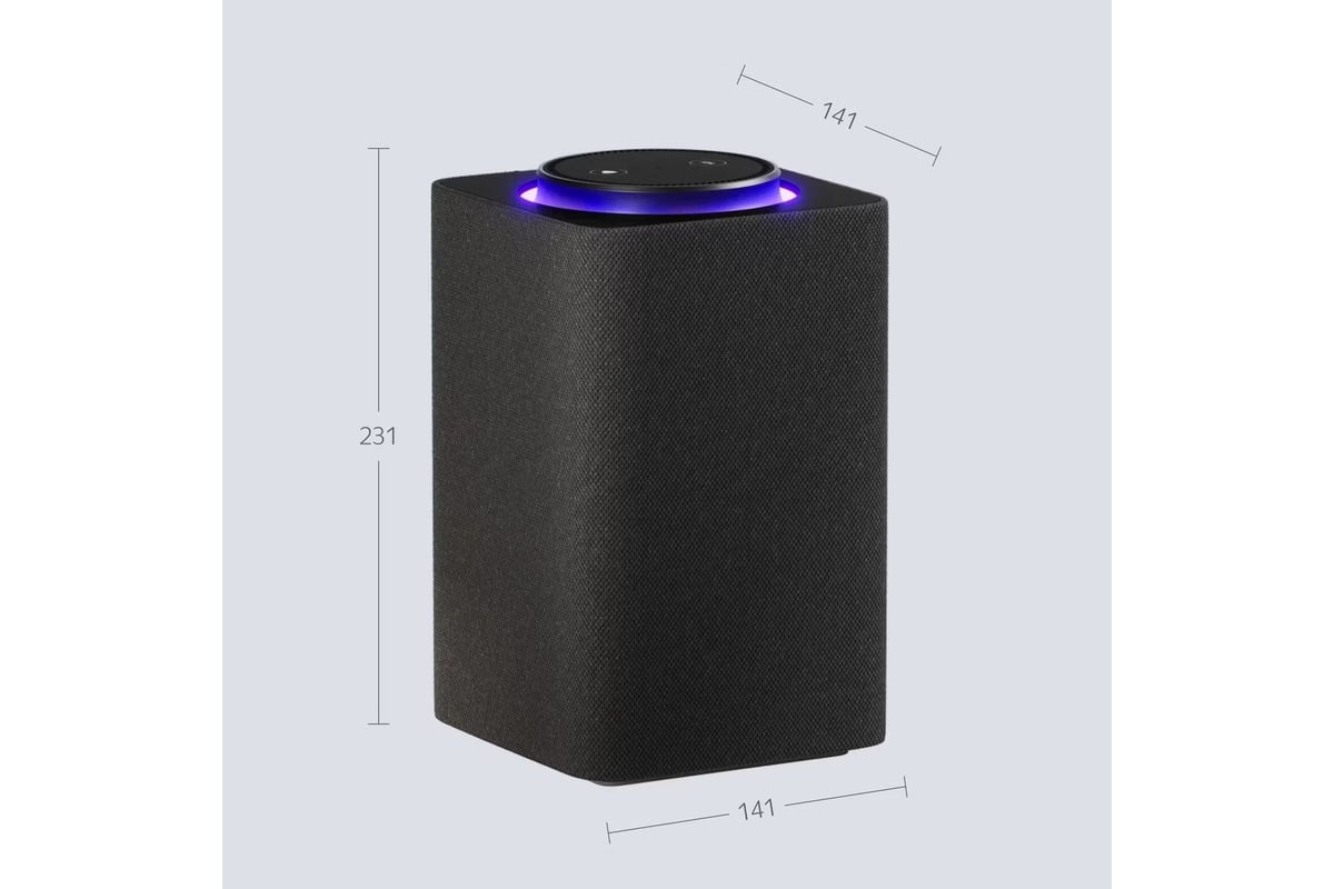 Умная колонка Яндекс Станция Макс с Алисой <YNDX-00053K>, с Zigbee, 65Вт, цвет черный