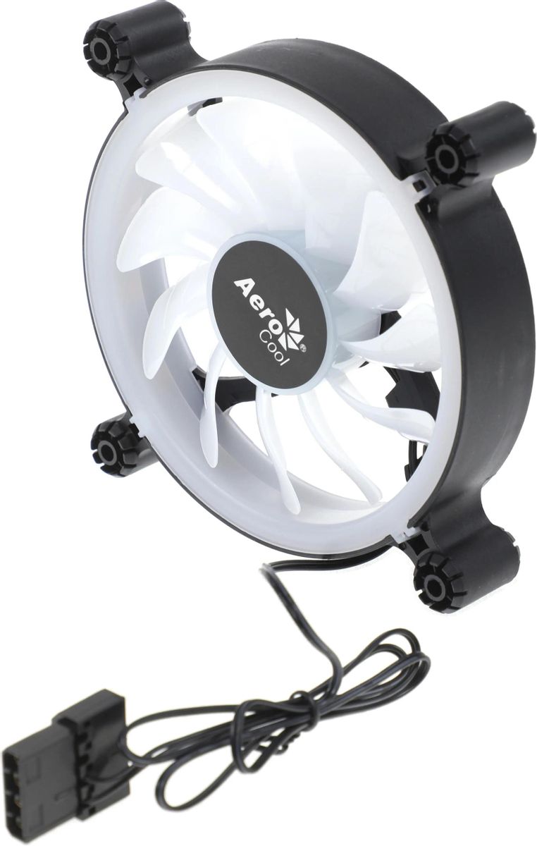 Вентилятор Aerocool Spectro 12 120x120mm 4-pin (Molex)20dB 140gr LED Ret