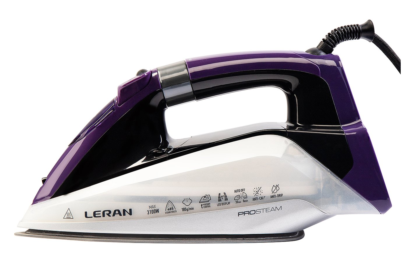 Утюг Leran CEI 700, фиолетовый/черный/серебристый