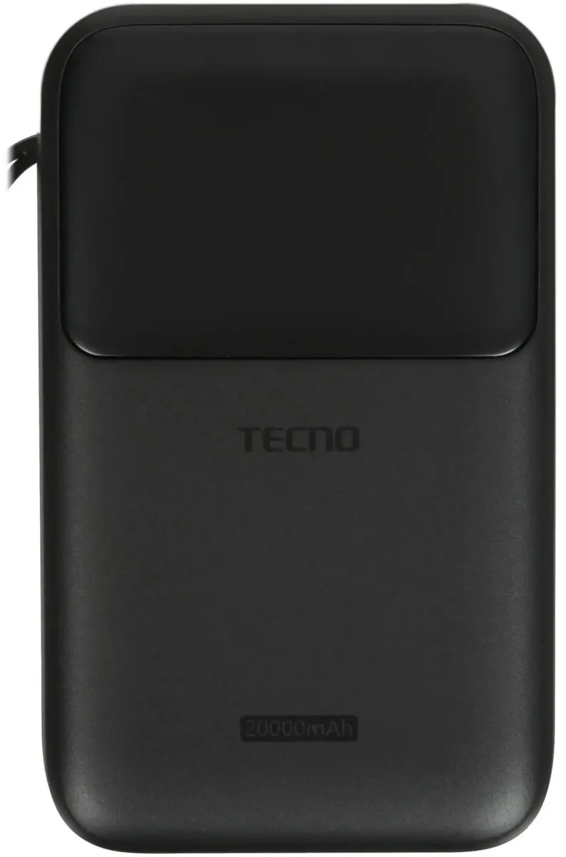 Аккумулятор внешний резервный TECNO Pocket S201 20000mAh 2.4A 2xUSB-A/USB-C (черный)