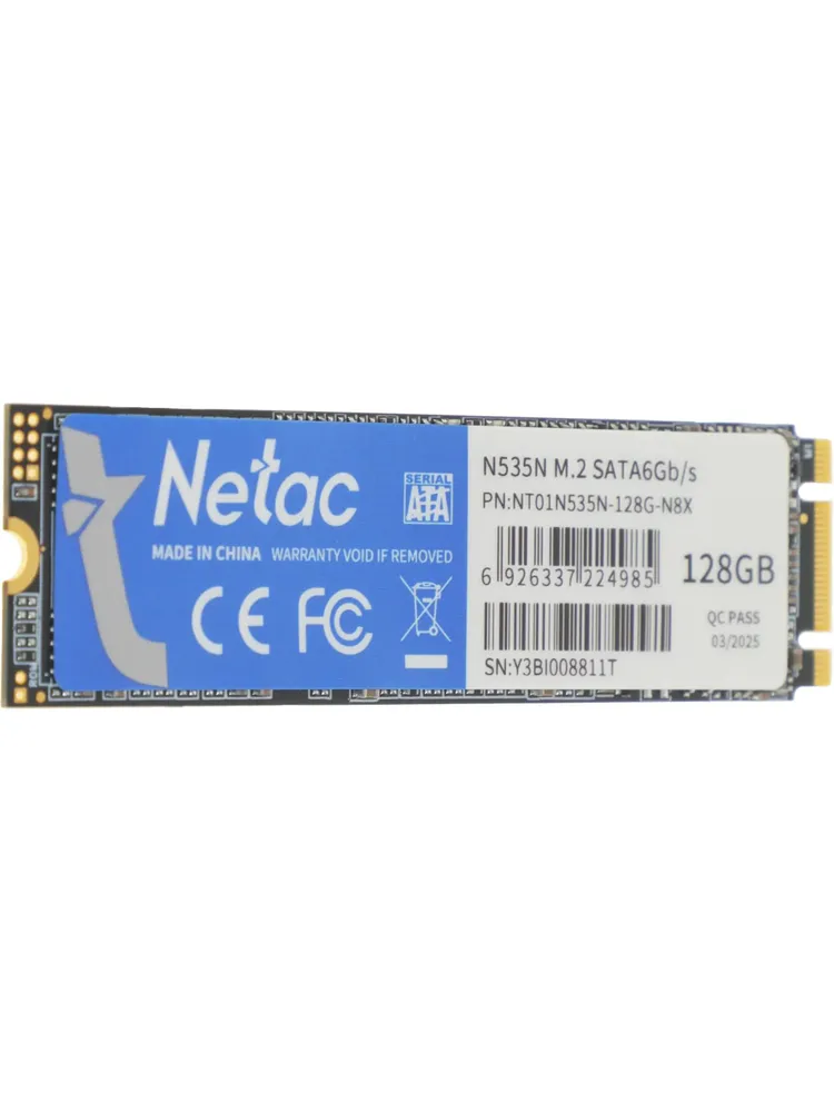 SSD M.2 Netac 128 GB NT01N535N-128G-N8X