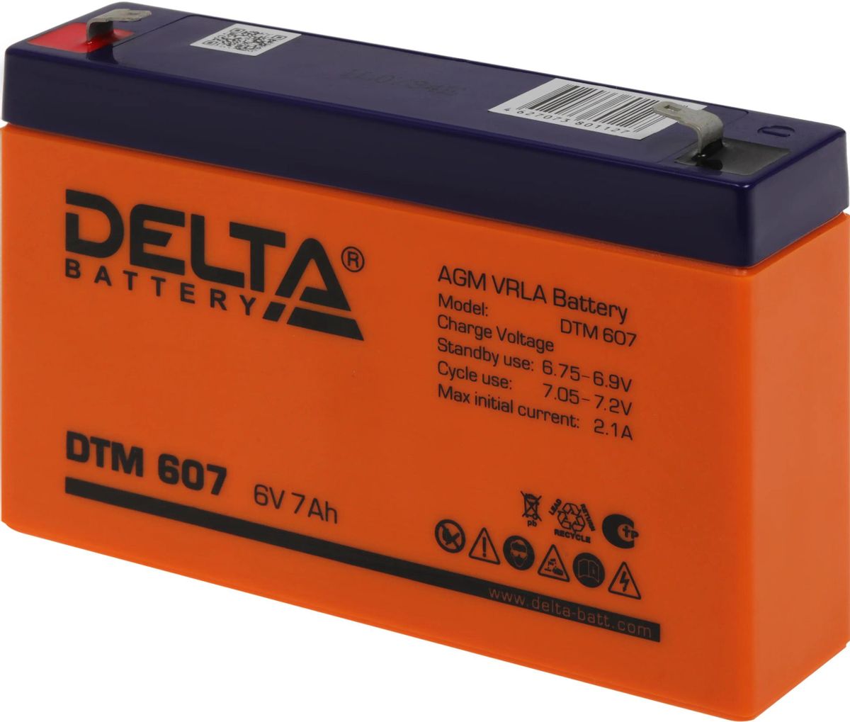 Аккумулятор Delta DTM 607 (6V 7Ah)