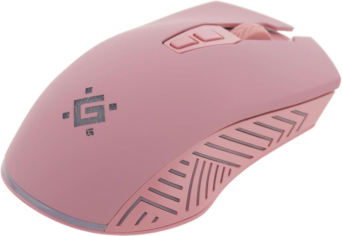 Мышь Defender Pandora GM-502, игровая, оптическая, беспроводная, USB, розовый <52501>