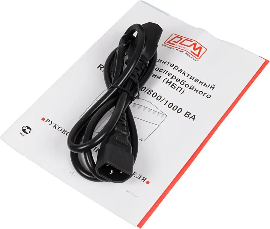 ИБП PowerCom RPT-800A 480W 3*IEC320 черный