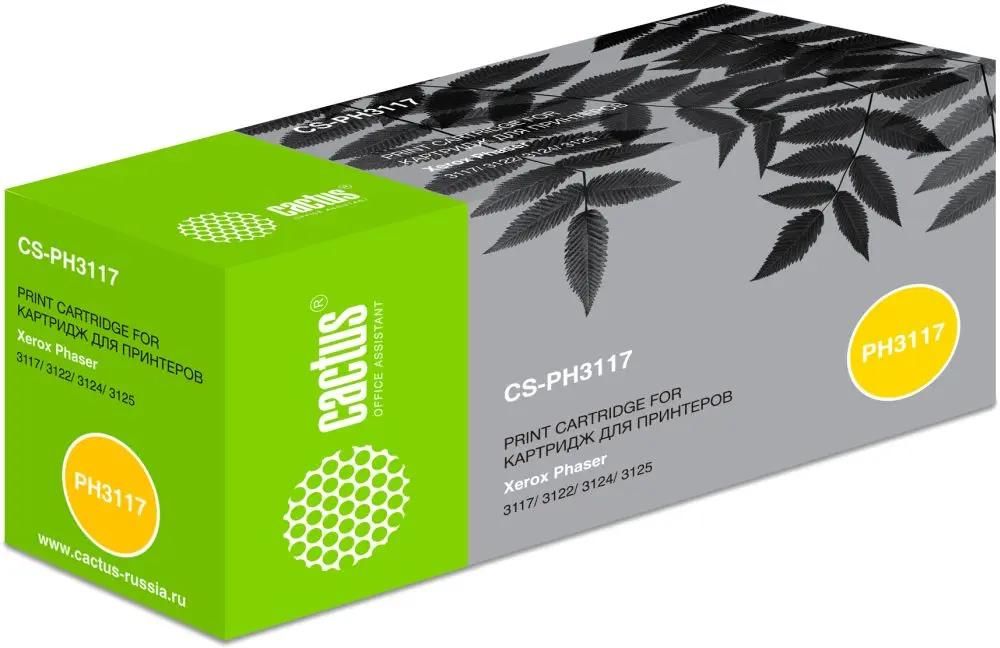 Принт-картридж Cactus CS-PH3117 (106R01159) Черный для Xerox Phaser 3117/3122/3124/3125 (3000стр.) (Китайская Народная Республика)