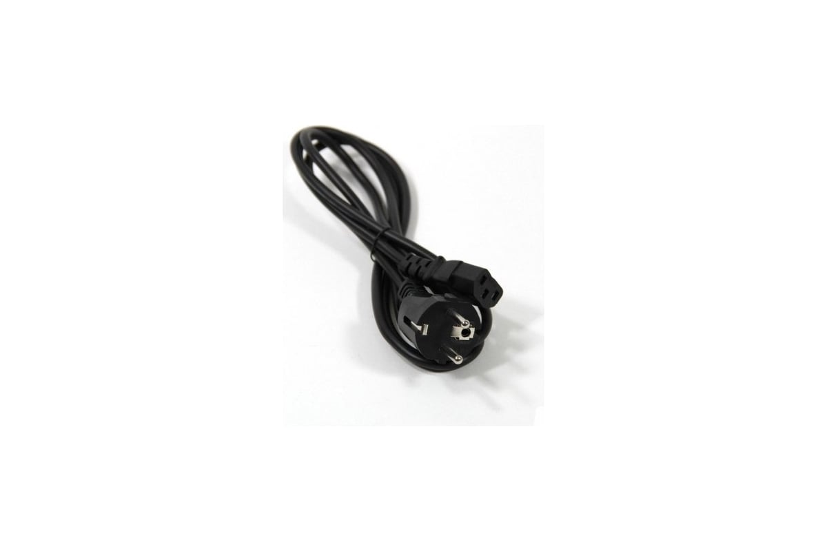 Кабель питания ExeGate Power PC-1,8P (Евровилка Schuko->С13) VDE-250V-3*0.75-CU, 10A, черный, 1.8м <