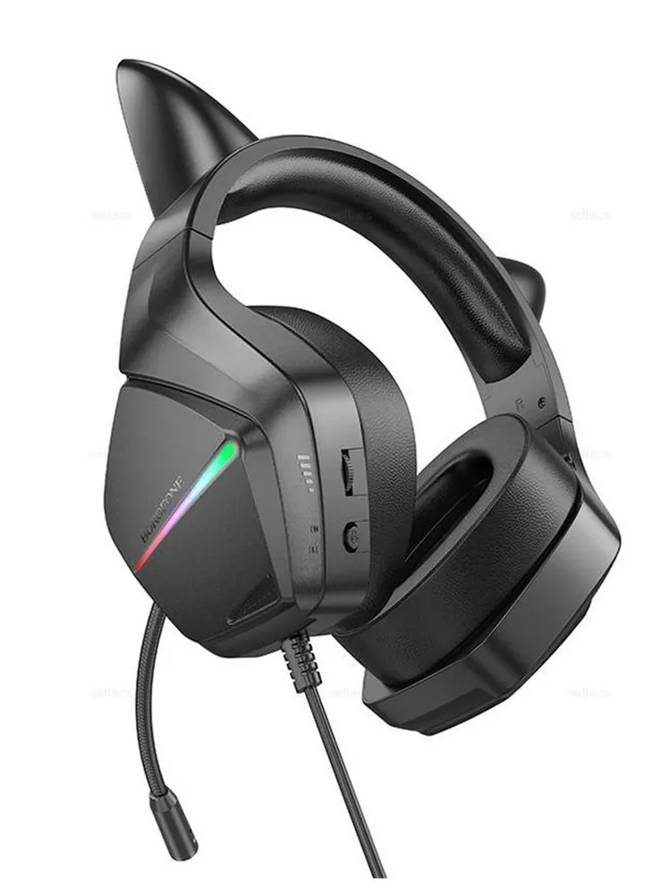Игровые наушники BOROFONE BO106, зеленый Elf Cat
