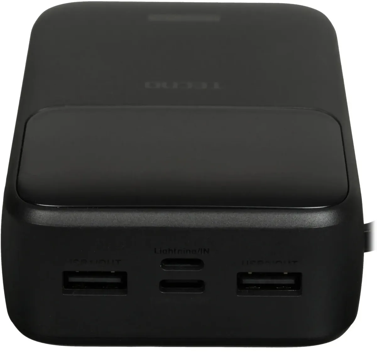 Аккумулятор внешний резервный TECNO Pocket S201 20000mAh 2.4A 2xUSB-A/USB-C (черный)
