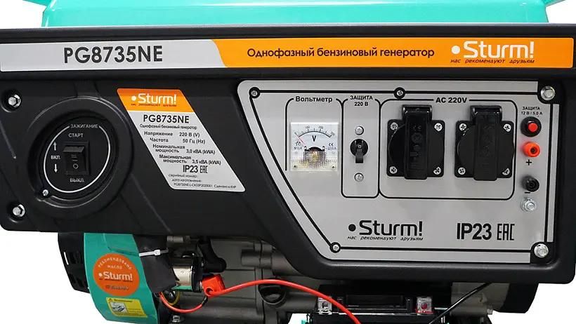 Бензогенератор Sturm! PG8735NE