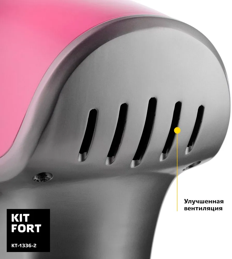 Планетарный миксер Kitfort КТ-1336-2 розовый