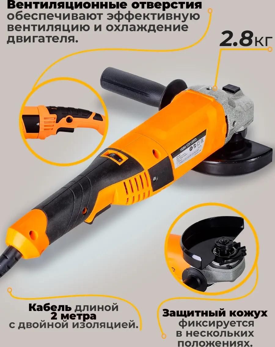 Углошлифовальная машина УШМ-150/1400Э Вихрь 72/12/8