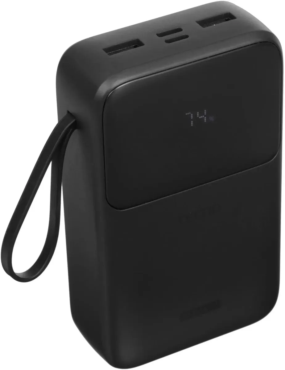 Аккумулятор внешний резервный TECNO Pocket S201 20000mAh 2.4A 2xUSB-A/USB-C (черный)