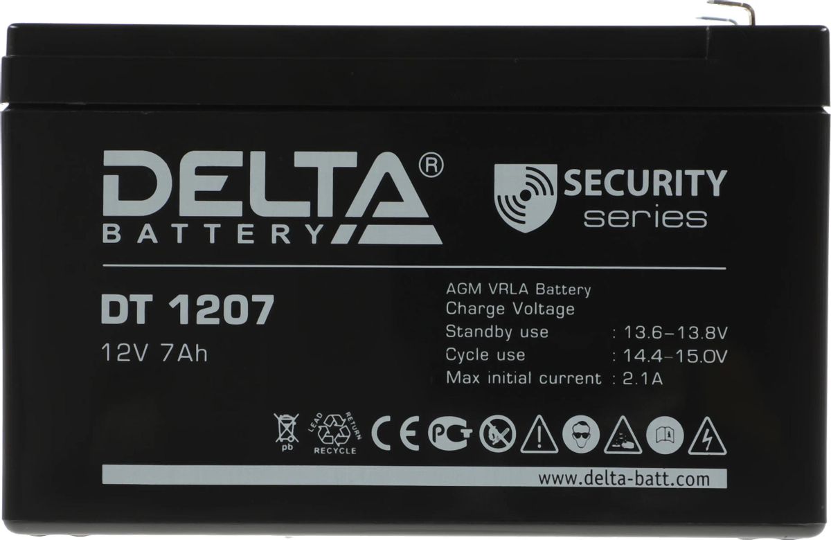 Аккумулятор Delta DT 1207 (12V 7Ah)