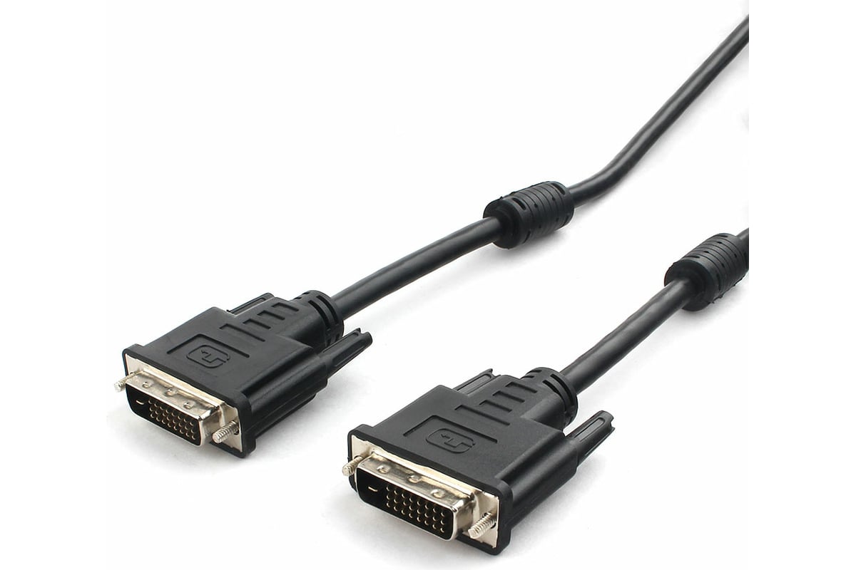 Кабель DVI-D dual link Cablexpert CC-DVI2L-BK-10, 25M/25M, 3.0м, CCS, черный, экран, феррит.кольца, 