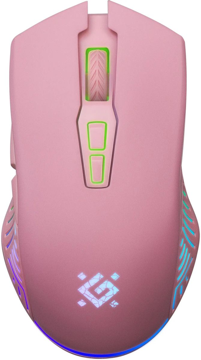 Мышь Defender Pandora GM-502, игровая, оптическая, беспроводная, USB, розовый <52501>